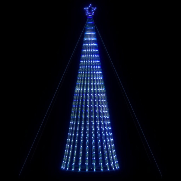 Cone de luz de árvore de Natal 1028 LEDs azuis 403 cm D