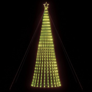 Cone de luz de árvore de Natal 1028 LEDs brancos quentes 403 cm D