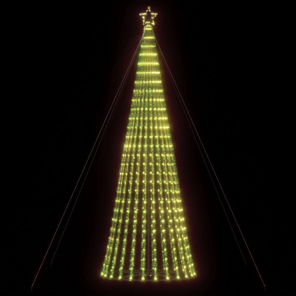 Cone de luz de árvore de Natal 1028 LEDs brancos quentes 403 cm D