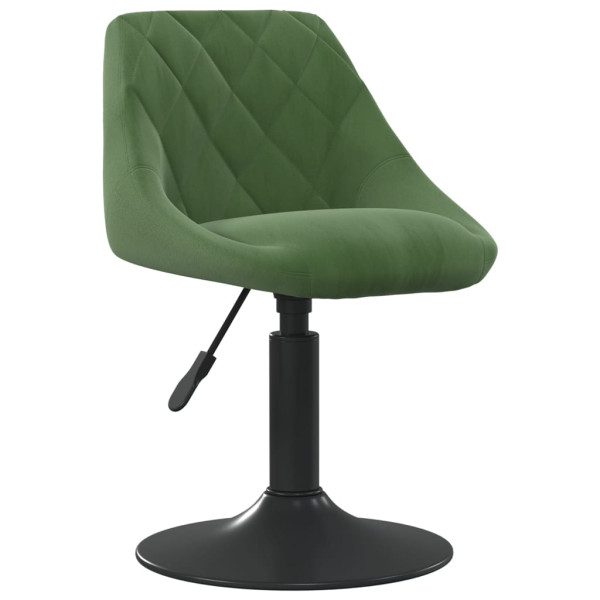 Silla de comedor de terciopelo verde oscuro D