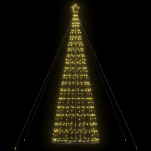 Cone de luz de árvore de Natal 1534 LEDs brancos quentes 503 cm D