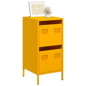 Aparador acero laminado en frío amarillo mostaza 35x39x73.5 cm D