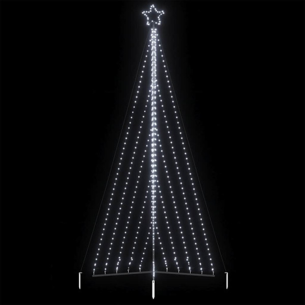 Luzes de árvore de Natal 570 LEDs brancos frios 399 cm D