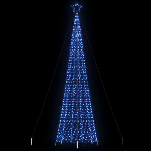 Árbol de Navidad cono con estacas 1534 LEDs azul 500 cm D