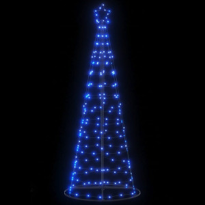 Árbol de Navidad cono de luz 200 LEDs azul 182 cm D