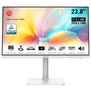 Monitor MSI Modern 23.8" IPS MD2412PW blanco D