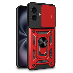 Carcaça COOL para iPhone 16 Anel duro vermelho D