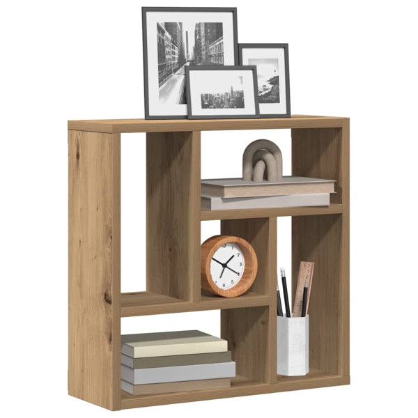 Estante de pared madera ingeniería roble artisan 45x16x45 cm Estante de pared madera ingeniería roble artisan 45x16x45 cm D