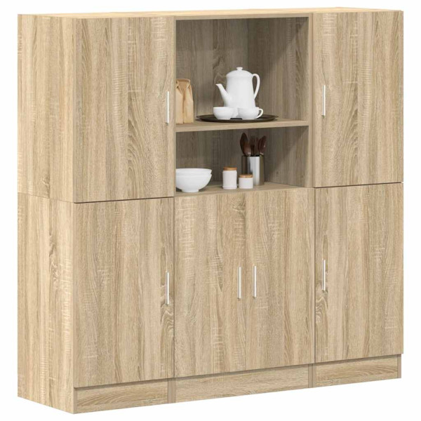 Set de muebles de cocina 3 pzas madera ingeniería roble sonoma D