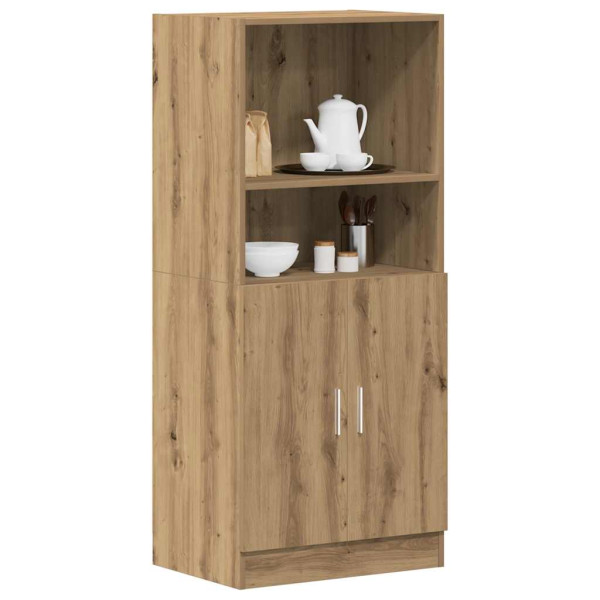 Mueble cocina madera ingeniería roble artisan 57x41.5x131.5 cm D