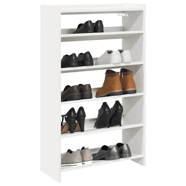 Mueble zapatero madera contrachapada blanco 60x25x100 cm D