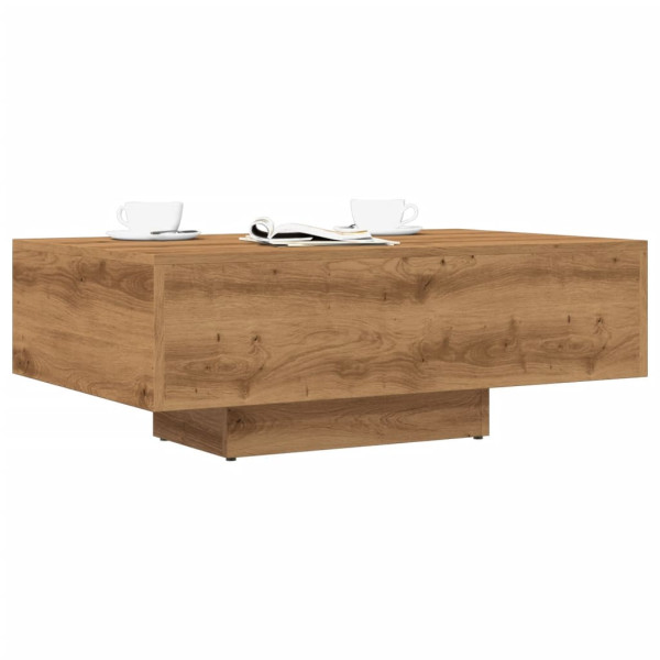 Mesa de centro madera ingeniería roble artisan 85x55x31 cm D