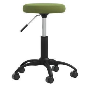 Silla de comedor de terciopelo verde claro D