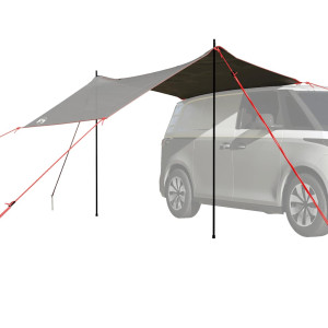 Tienda de campaña para coche impermeable gris y naranja D