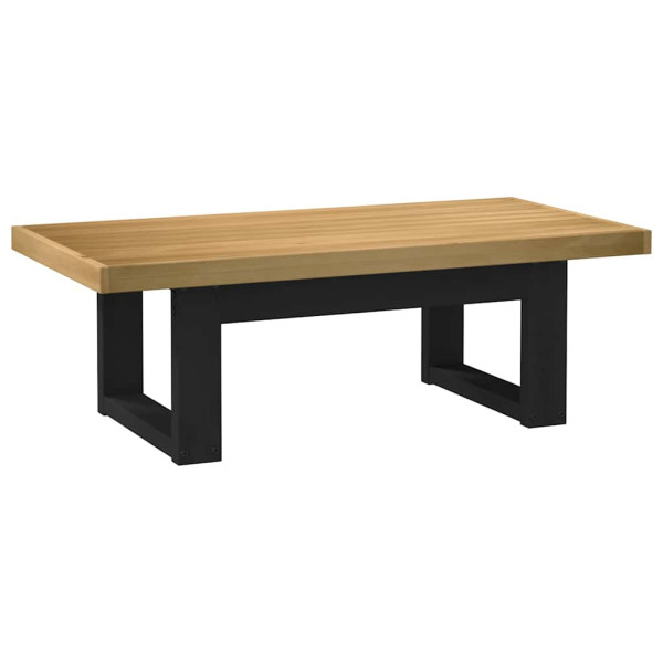 Mesa de centro NOAIN patas en U madera maciza pino 120x60x40 cm D