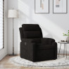Sillón reclinable de terciopelo negro 1
