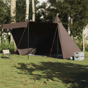 Tenda familiar tipi 6 pessoas impermeável marrom D