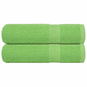 Toallas de Baño 2 uds Verde Manzana 100x150 cm 360 gsm D