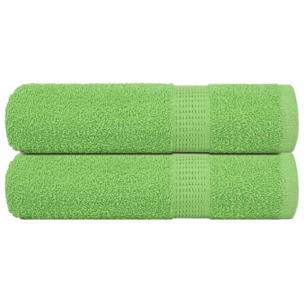 Toallas de Baño 2 uds Verde Manzana 100x150 cm 360 gsm D