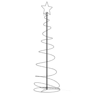 Árbol de Navidad cono de luz 120 LEDs blanco cálido 180 cm D