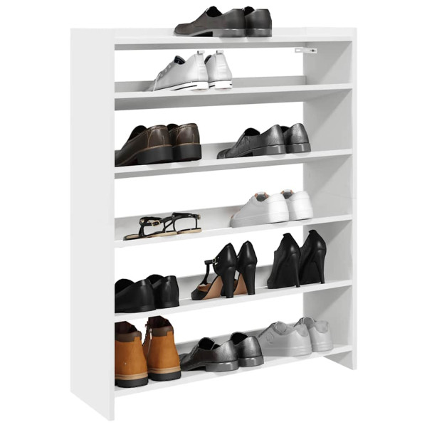 Mueble zapatero madera contrachapada blanco 80x25x100 cm D