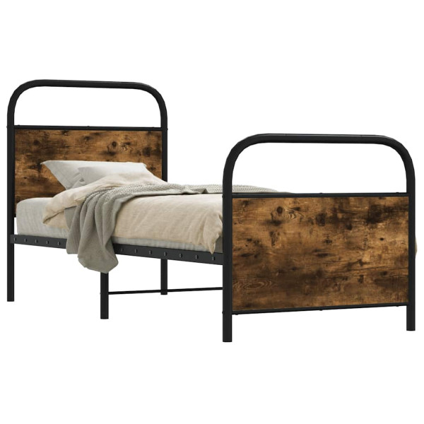 Estructura cama sin colchón 75x190 cm madera contrachapada D
