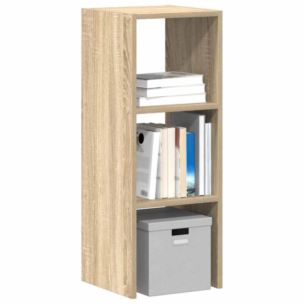 Librería apilable madera contrachapada roble sonoma 30x30x80 cm D