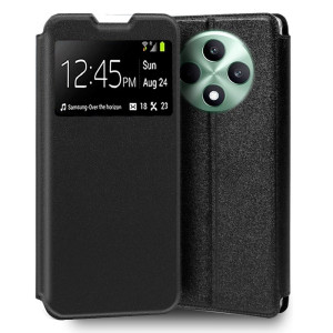 Fundação COOL Capa de Flip para Oppo Reno 12 F 4G / 5G / Reno 12 FS 4G / 5G Preto D