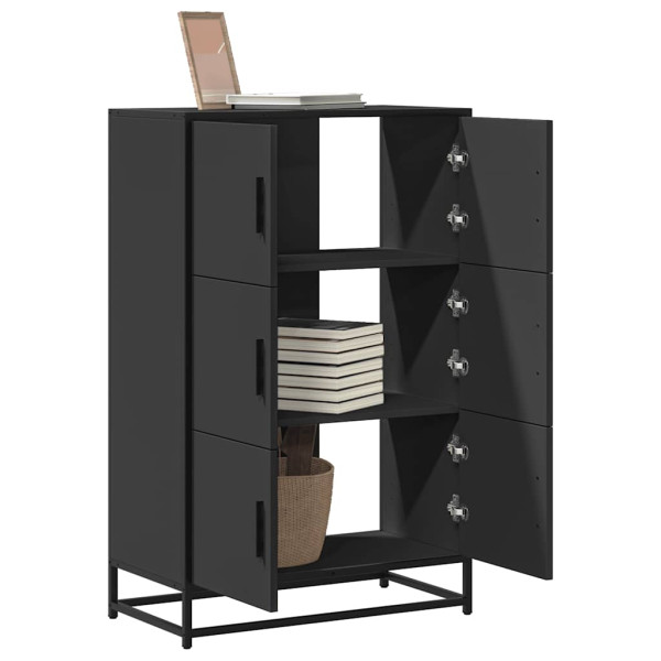 Aparador alto madera de ingeniería y metal 68x35x106.5 cm D