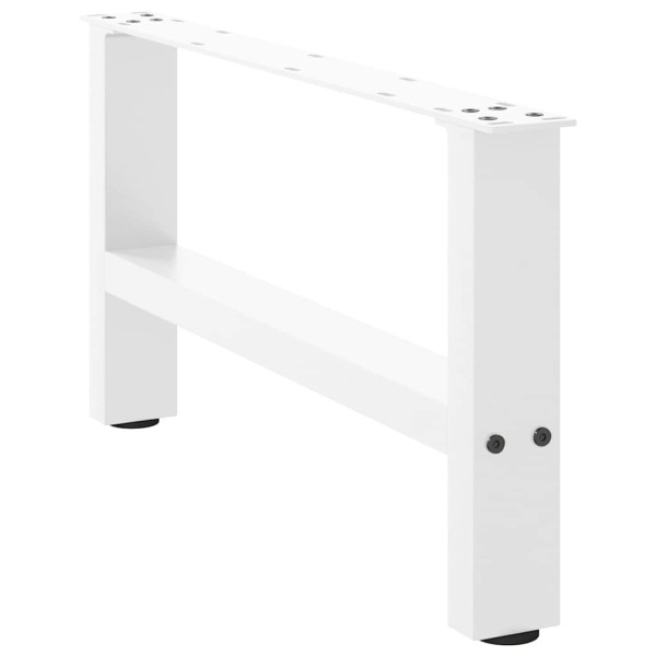 Patas para mesa de centro de acero blanco 2 uds 30×70 cm D