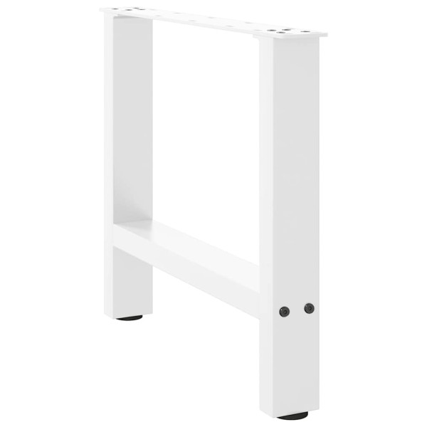 Pernas de mesa de centro em aço branco 2 unidades 42×50 cm D