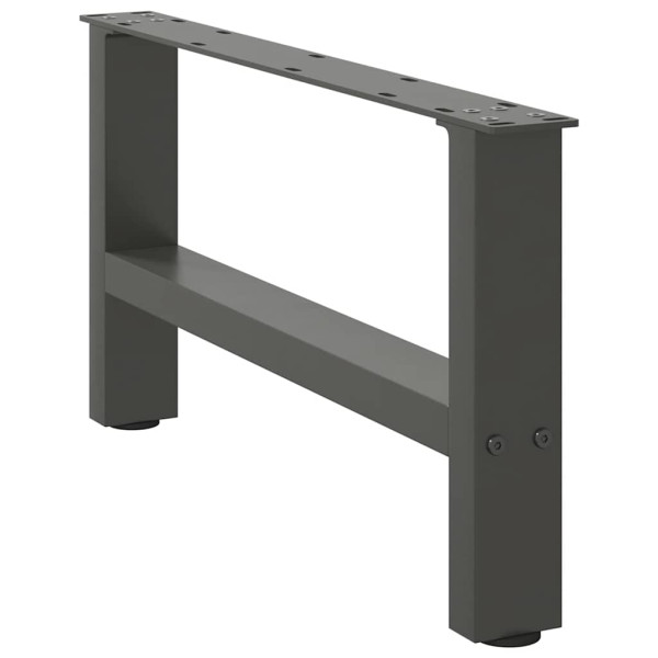 Patas para mesa de centro de acero antracita 2 uds 30×60 cm D