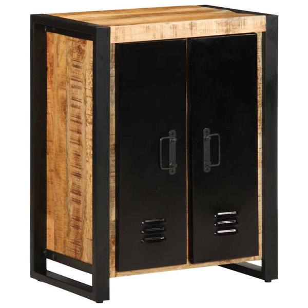 Aparador de madera maciza de mango rugosa 55x35x70 cm Aparador de madera maciza de mango rugosa 55x35x70 cm D