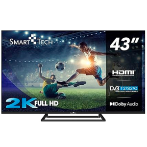 Smart TV SMART TECH 43" LED FHD 4K 43FN01V3 negro D