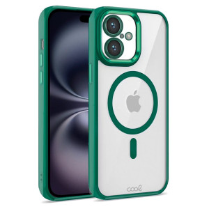 Carcaça COOL para iPhone 16 Bordo verde magnético D