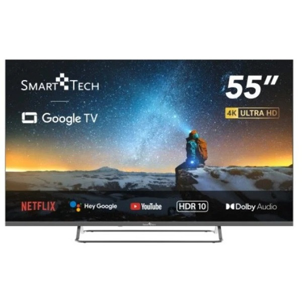 Smart TV SMART TECH 55" LED UHD 4K 55UG02V negro D