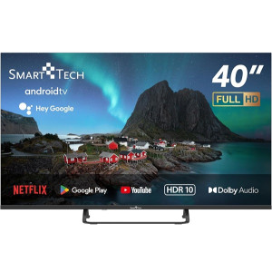 Smart TV SMART TECH 40" LED FHD 40QW01V negro D