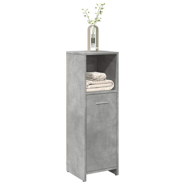 Armario de baño madera contrachapada gris 30x30x95 cm Armario de baño madera contrachapada gris 30x30x95 cm D