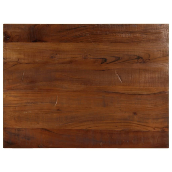 Tablero mesa rectangular madera maciza reciclada 80x70x3.8 cm Tablero mesa rectangular madera maciza reciclada 80x70x3.8 cm D