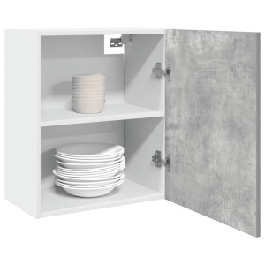 Armarios colgantes 2 uds madera contrachapada gris 50x31x60 cm D