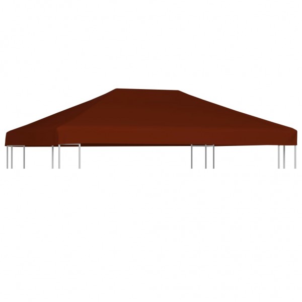 Toldo de cenador terracota 310 g/m² 3x4 m D