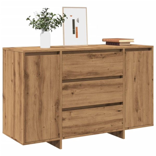Aparador de madera de ingeniería roble artisan 120x41x75 cm D