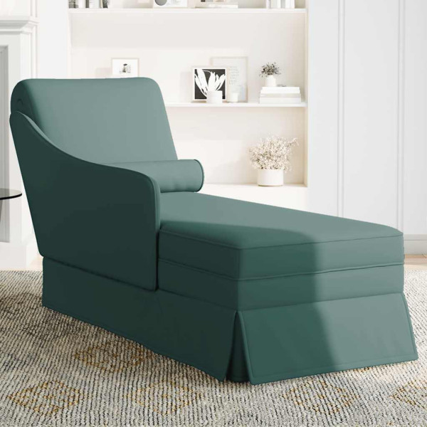 Chaise lounge c/ reforço/apoio de braços direito veludo M 3