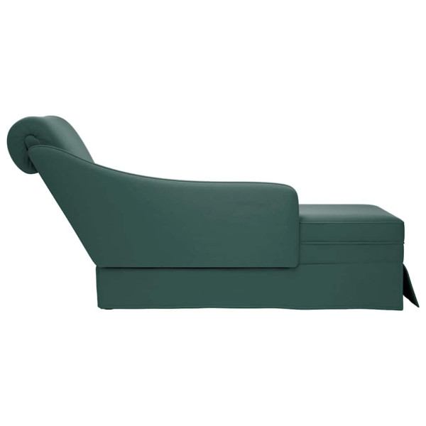 Chaise lounge c/ reforço/apoio de braços direito veludo M 5
