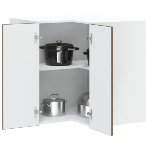 Mueble de cocina esquina pared Porto roble marrón D