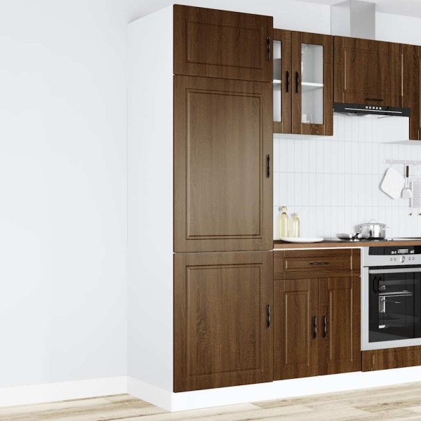 Mueble de cocina Porto de madera contrachapada roble marrón Mueble de cocina Porto de madera contrachapada roble marrón D