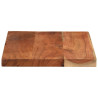 Tablero de mesa rectangular madera maciza acacia 50x40x2.5 cm 4