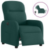 Sillón reclinable eléctrico tela verde oscuro 1