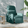 Sillón reclinable eléctrico tela verde oscuro 2