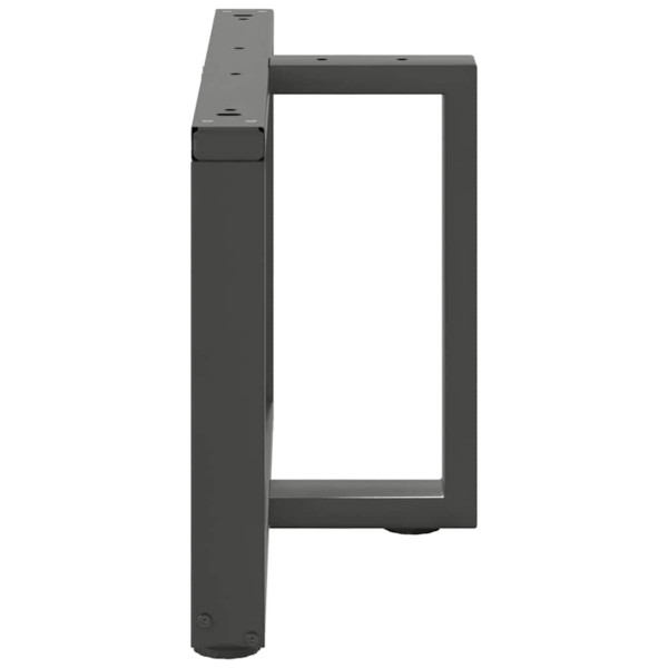 Patas de mesa de centro en forma de T 2 uds antracita acero M 5